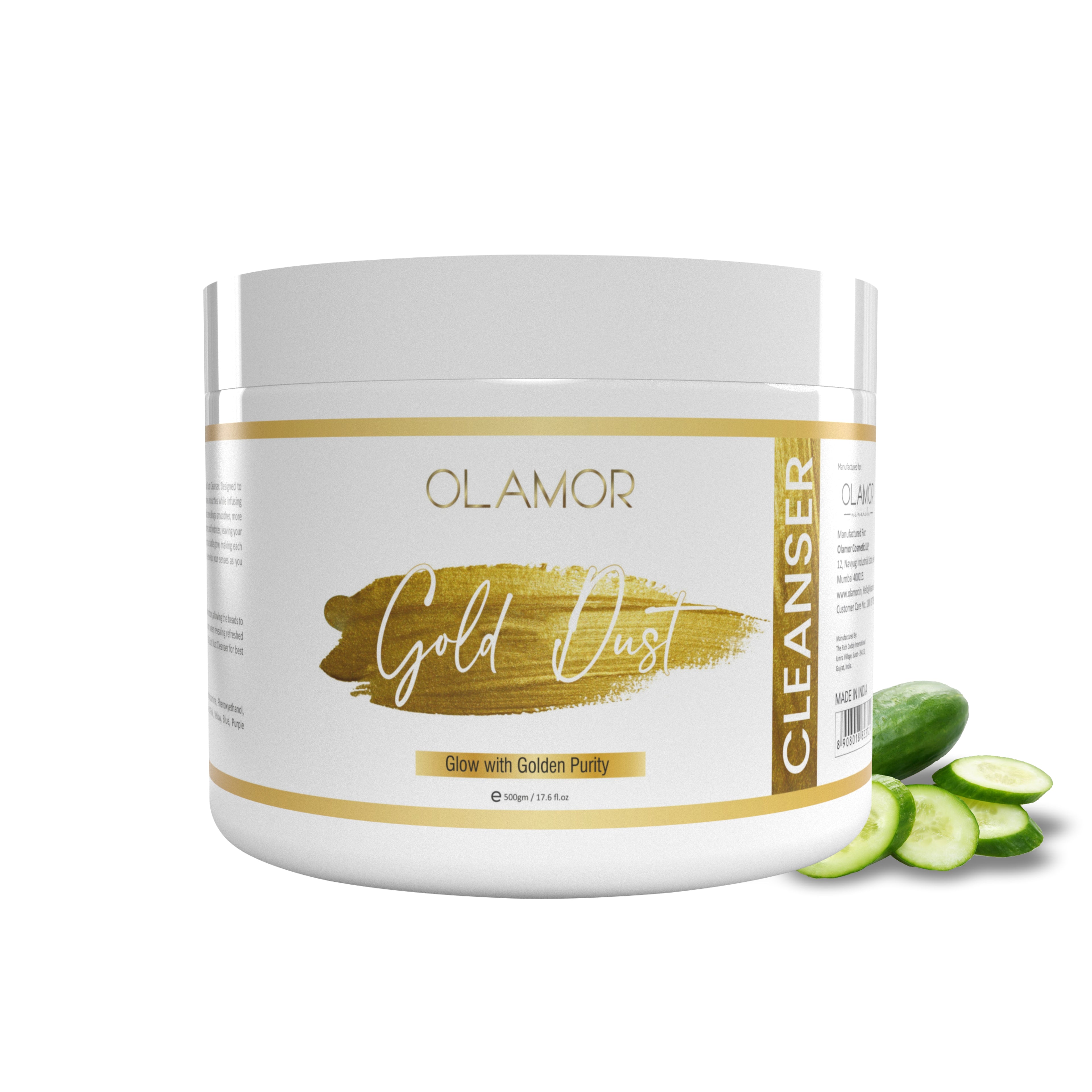 OLAMOR Gold Dust Face Cleanser – Deep Cleansing &amp; Radiance Boost Face Wash 500gm