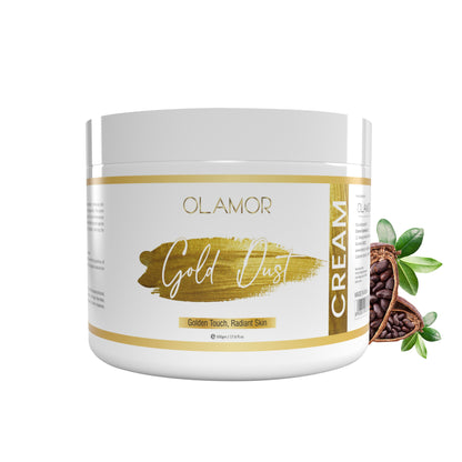 OLAMOR Gold Dust Face Massage Cream – Skin Brightening &amp; Nourishing Cream 500gm