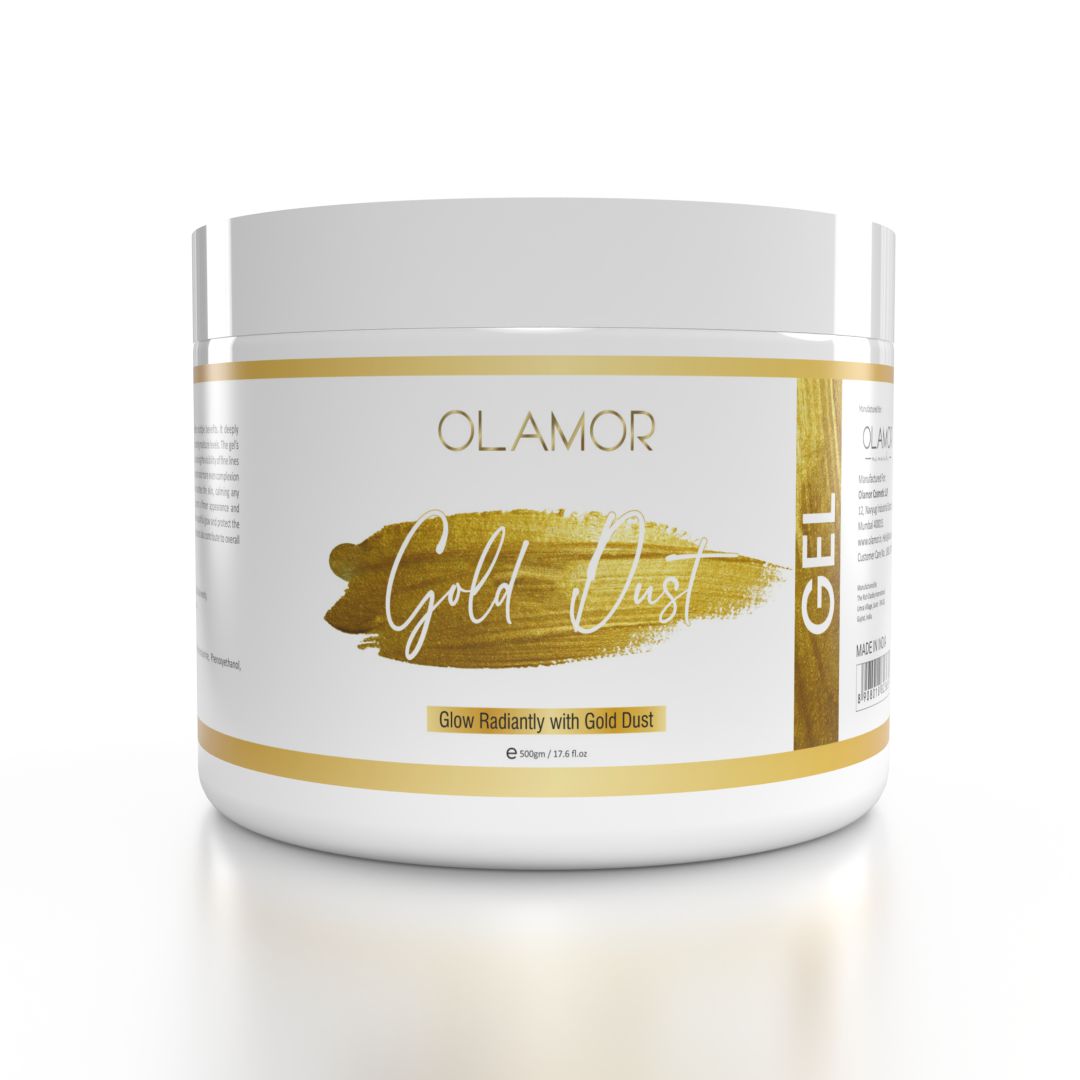 Gold Dust Face Gel 500gm - Revitalize Dull Skin with Cucumber &amp; Glycer - Olamor Cosmetic