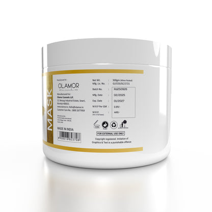OLAMOR Gold Dust Face Mask – Deep Cleansing &amp; Skin Brightening Glow Pack Face Mask 500gm