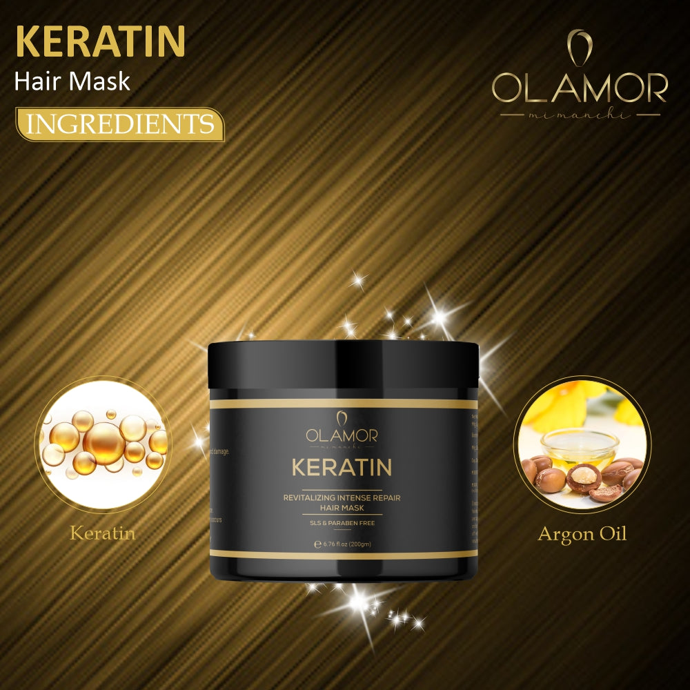 Buy Revitalizing Keratin Hair Mask - Intense Repair For Damaged Hair ...