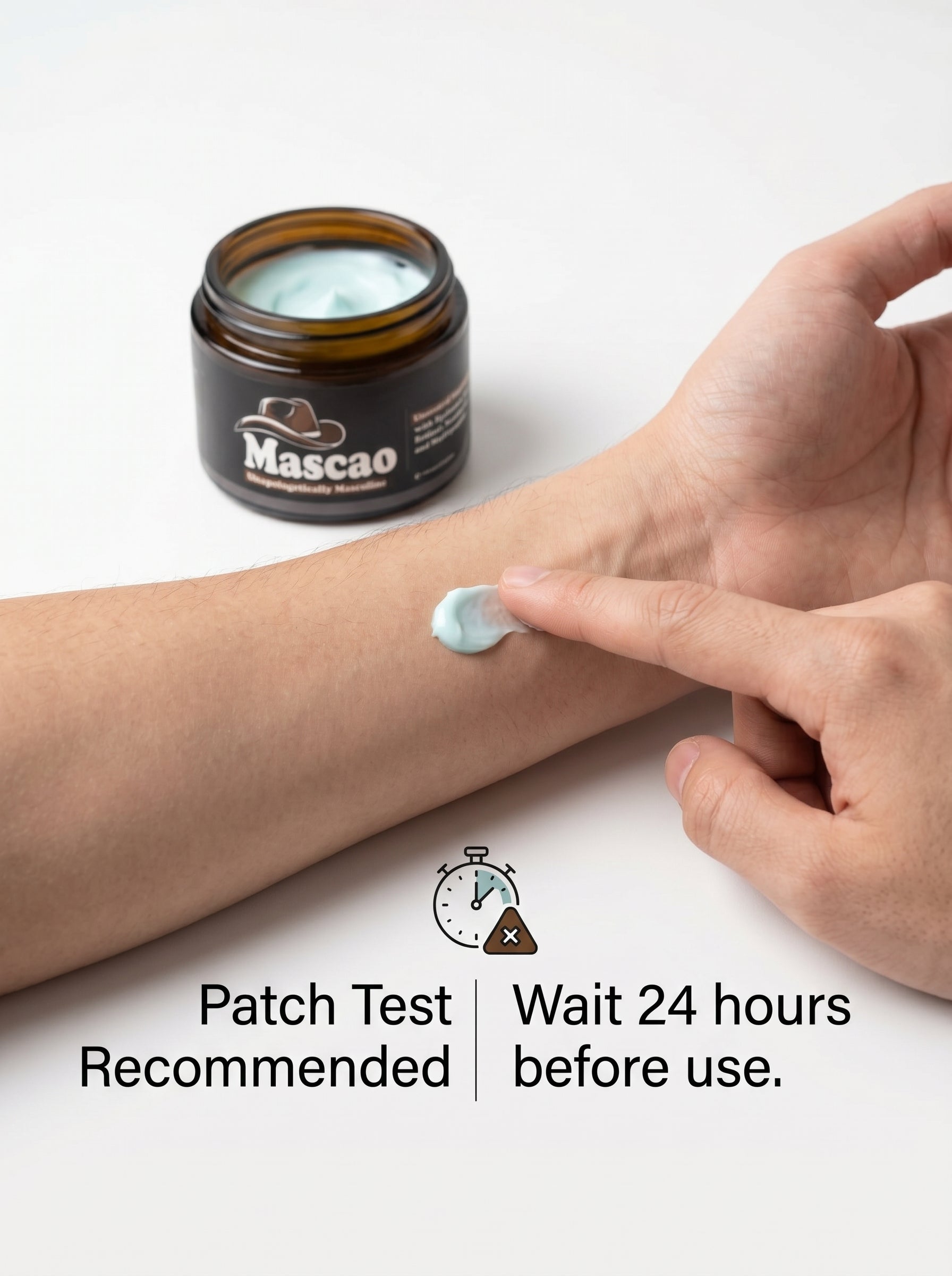 Mascao Men’s Moisturizing Face Cream 2 x 100g | With Hyaluronic Acid, Retinol &amp; Niacinamide | Anti-Aging, Hydration &amp; Skin Repair | Fragrance-Free