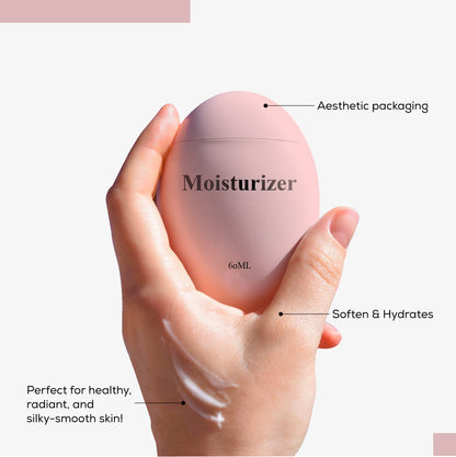 OLAMOR Pink Oval Moisturizer 60ml | Nourishing Face Moisturizer for Soft, Glowing Skin short description