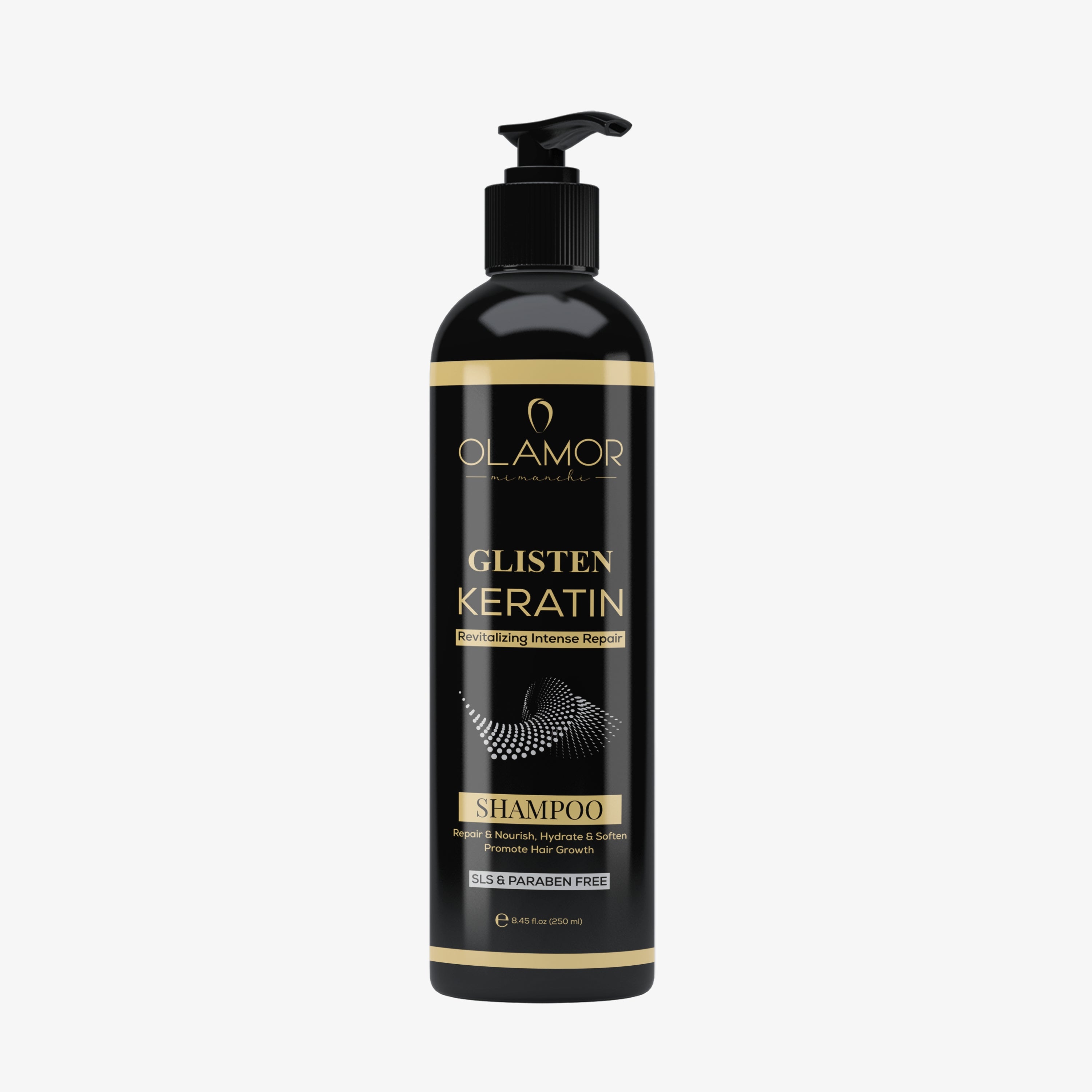 Premium Glisten Keratin Revitalizing Intense Hair Damage Repair Shampoo - 250ml &amp; 1L
