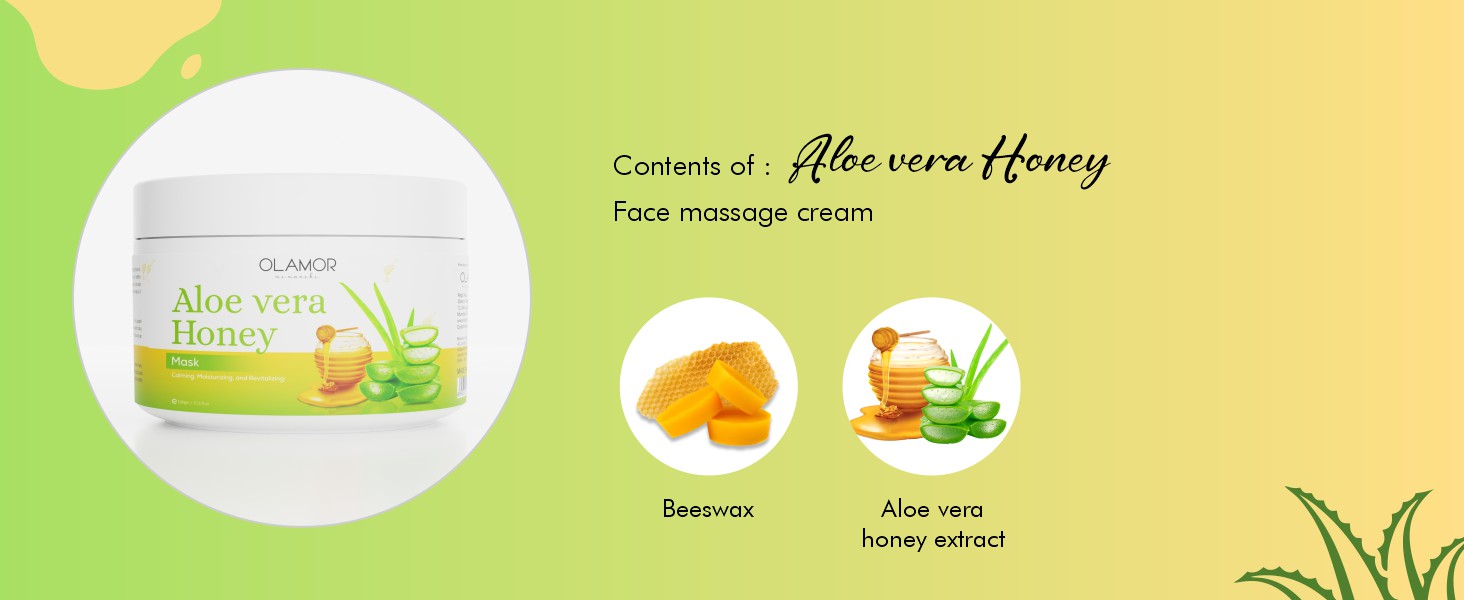 Olamor Aloe Vera Honey Face Pack A + Content Ingredient
