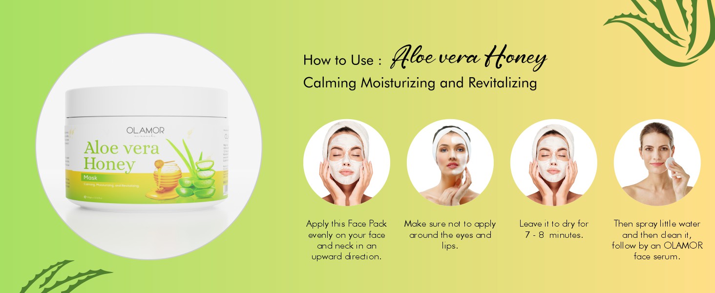 Olamor Aloe Vera Honey Face Pack A + Content How To Use