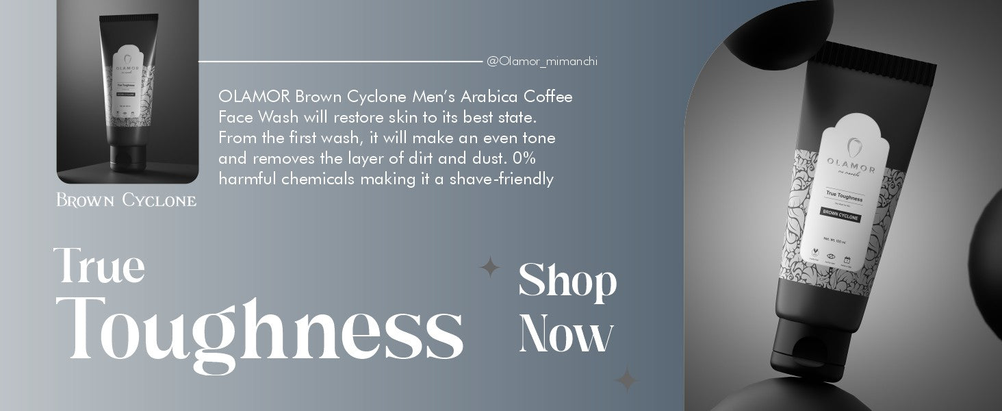 Olamor Brown Cyclone Arabica Coffee Face wash A+ Content Intro