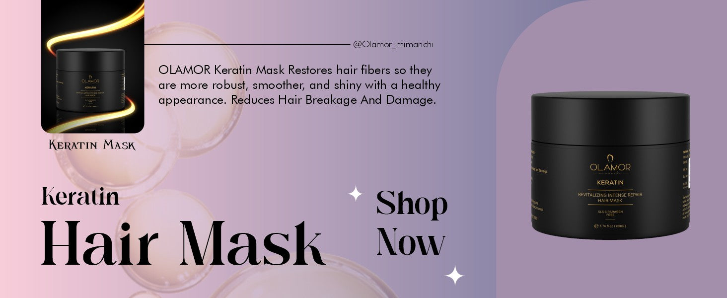 Olamor Keratin Hair Mask A+ Content Intro