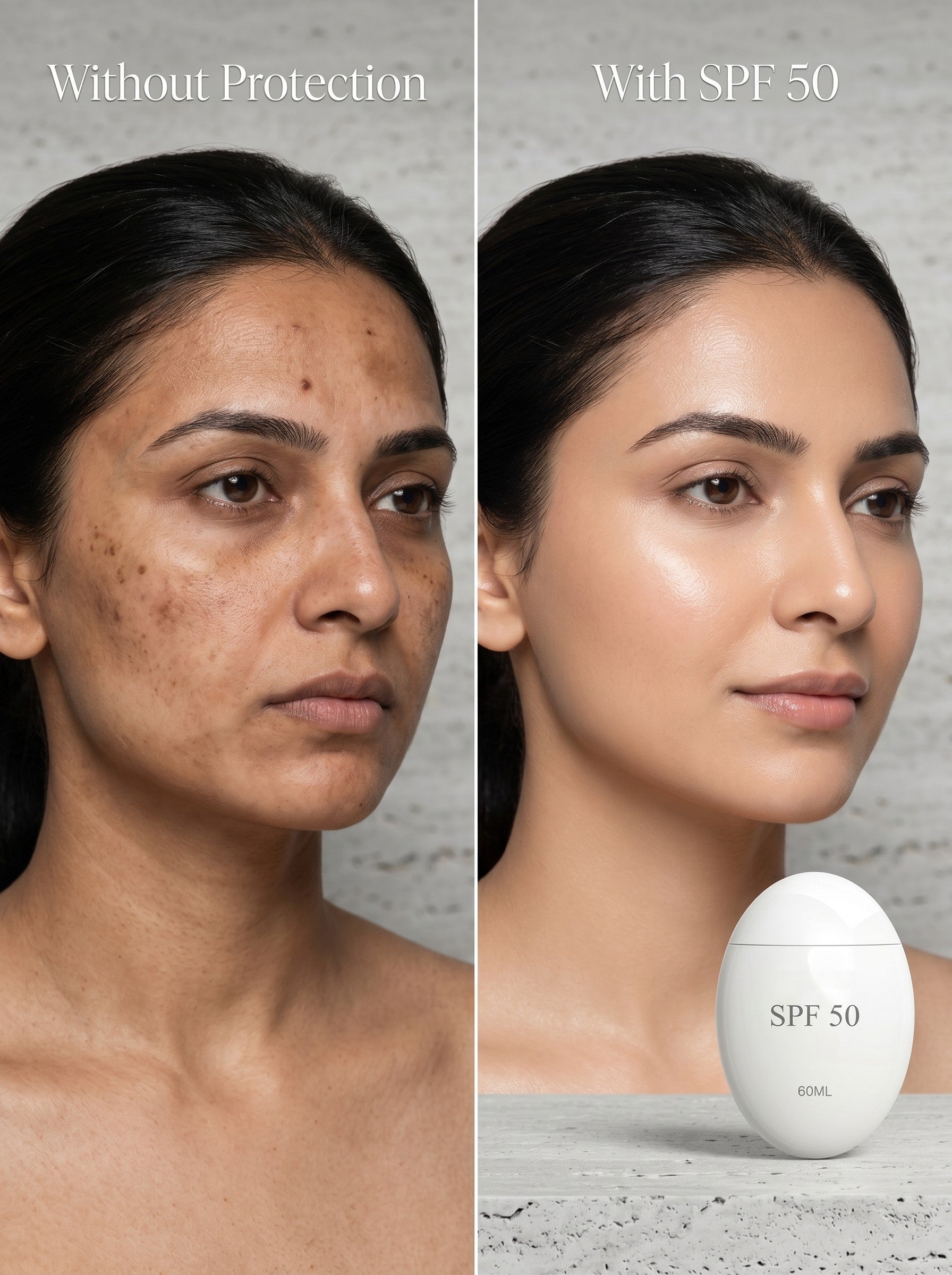 OLAMOR Zimo Cleansing Milk 450ml &amp; SPF 50 Sunscreen 60ml Combo | Deep Cleansing, Hydration &amp; UV Protection | Removes Makeup, Dirt &amp; Impurities for Soft, Glowing Skin
