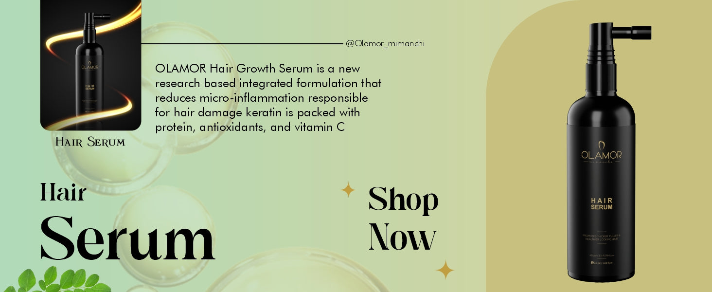 Olamor Hair Growthy Serum A+ Content Intro