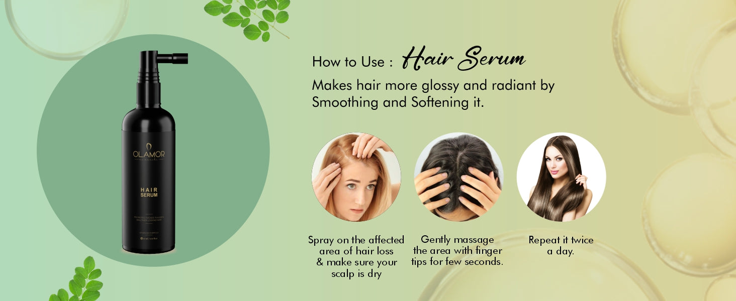 Olamor Hair Growth Serum A+ Content How To Use