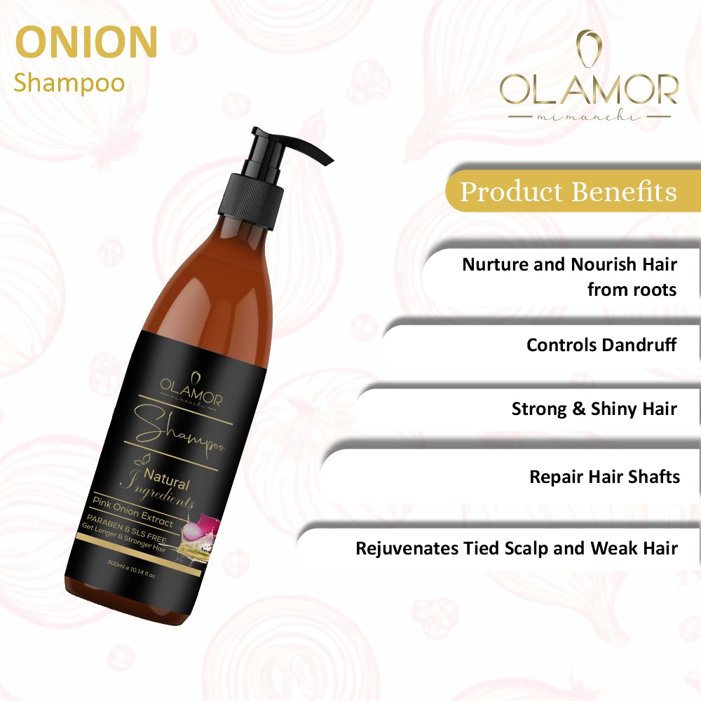 Pink Onion Hair Growth Shampoo - 300ml