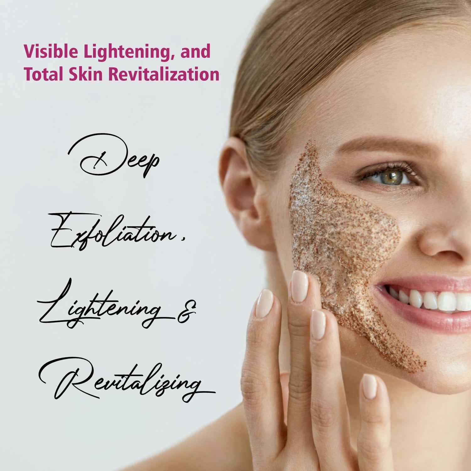 OLAMOR D-Tan Brightening Face Scrub – Exfoliating Tan Removal &amp; Skin Polish Scrub 200gm