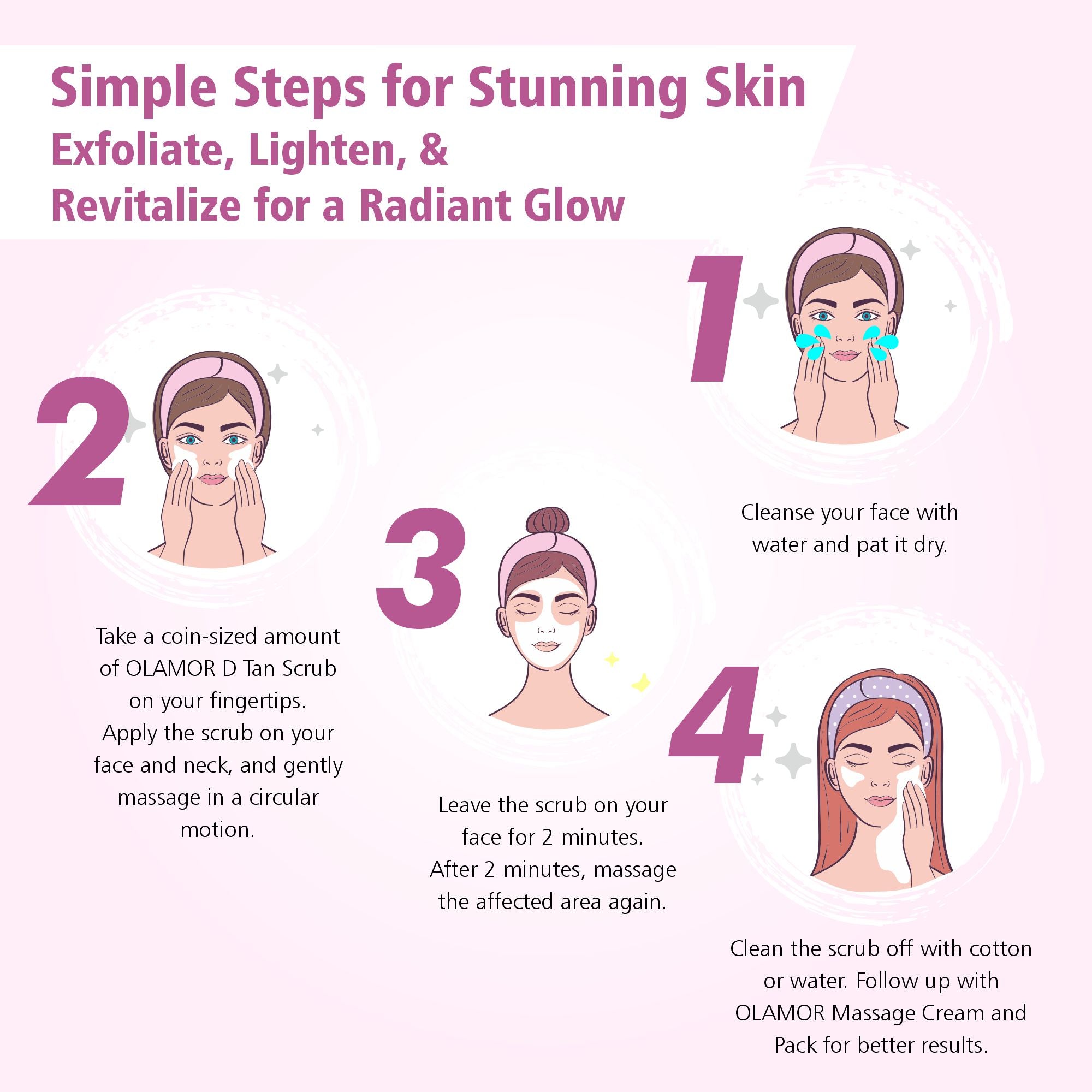 OLAMOR D-Tan Brightening Face Scrub – Exfoliating Tan Removal &amp; Skin Polish Scrub 200gm