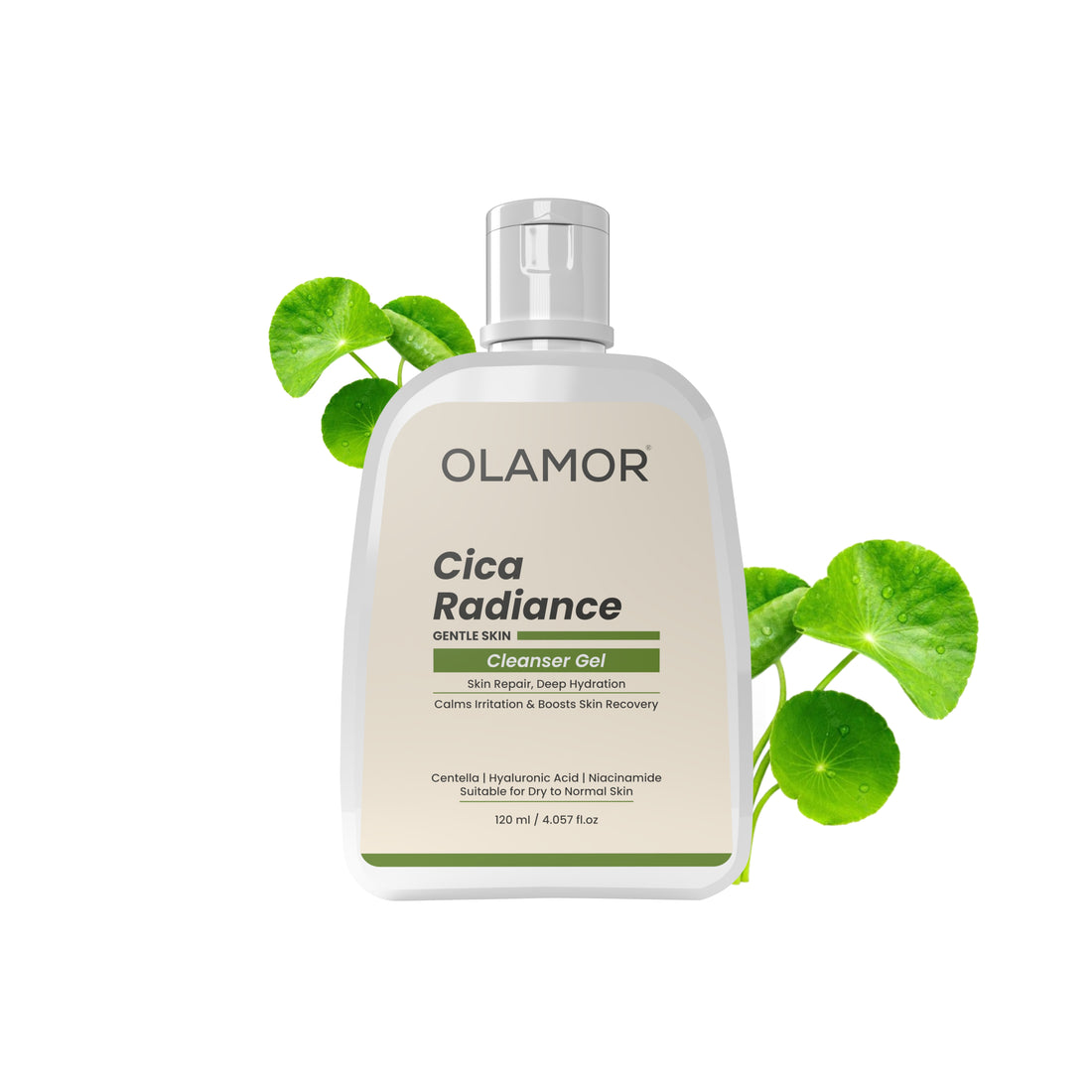 OLAMOR Cica Radiance Cleanser Gel  – Soothing &amp; Brightening Face Gel 120gm
