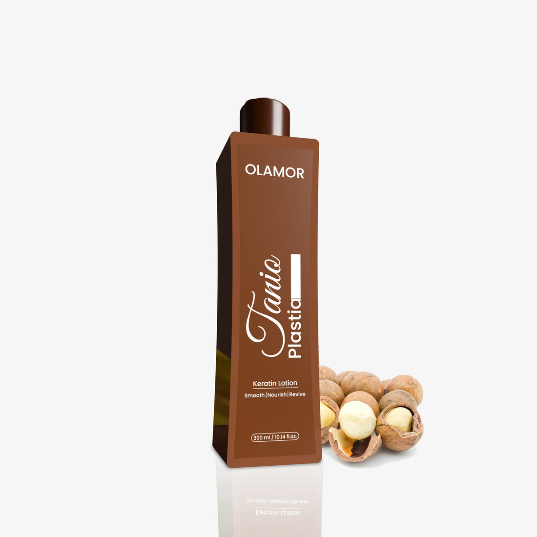 OLAMOR Tanio Plastic Keratin Lotion 300ml |Professional Tanioplastia Smoothing Treatment |Advanced Formaldehyde Free Formula for Permanent Frizz Control Intense Shine &amp; Hair Strengthening