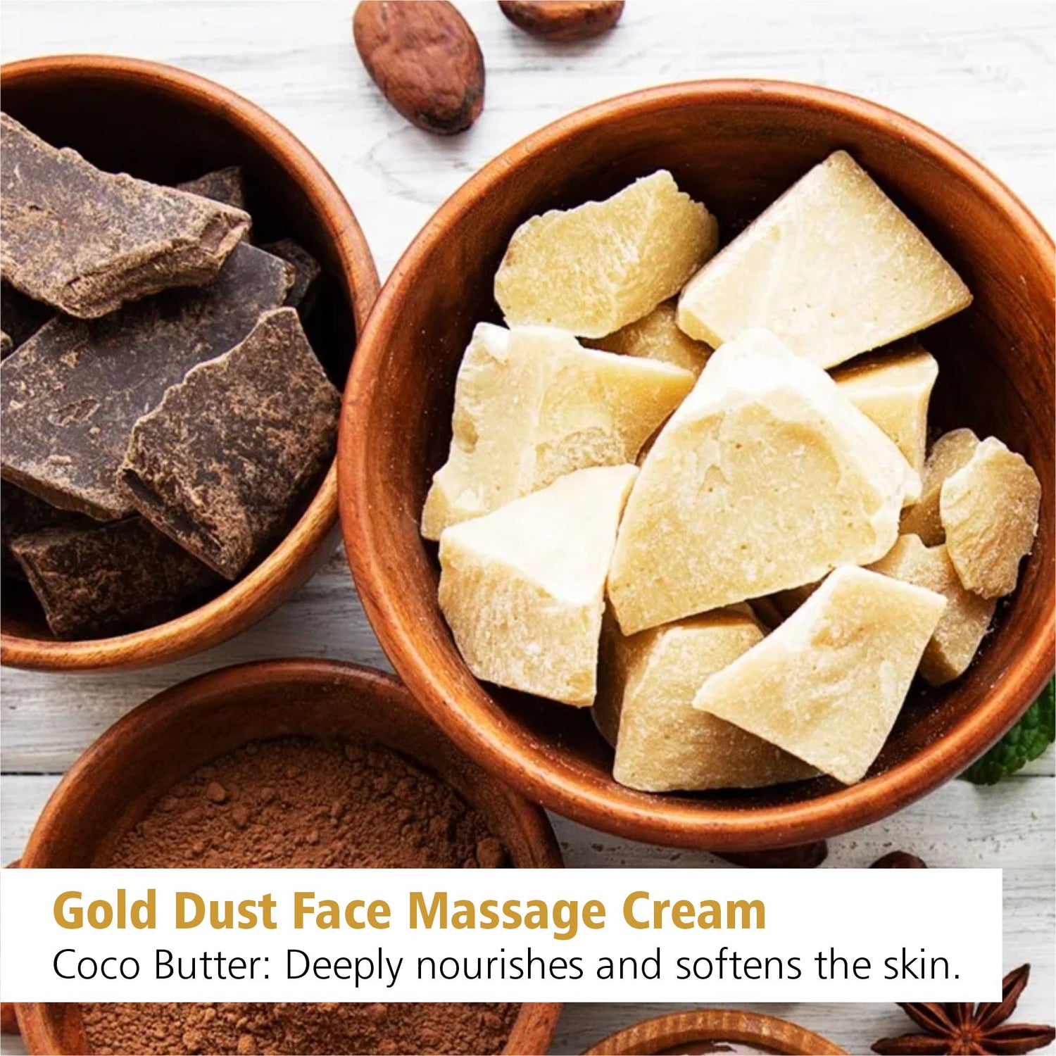 Gold Dust Face Massage Cream 500gm - Deep Hydration &amp; Nourishment for Glowing Skin