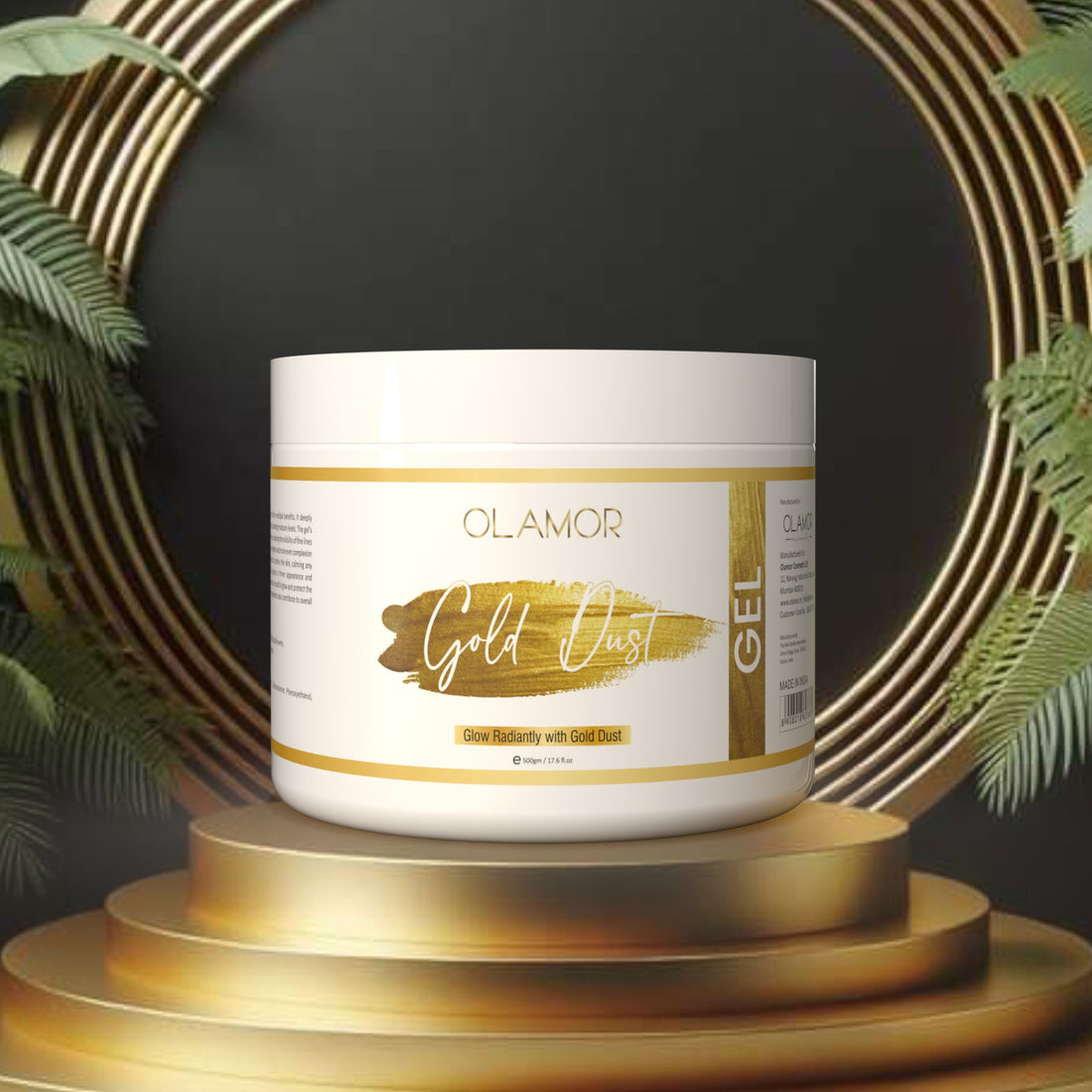 Gold Dust Face Gel 500gm - Revitalize Dull Skin with Cucumber &amp; Glycer