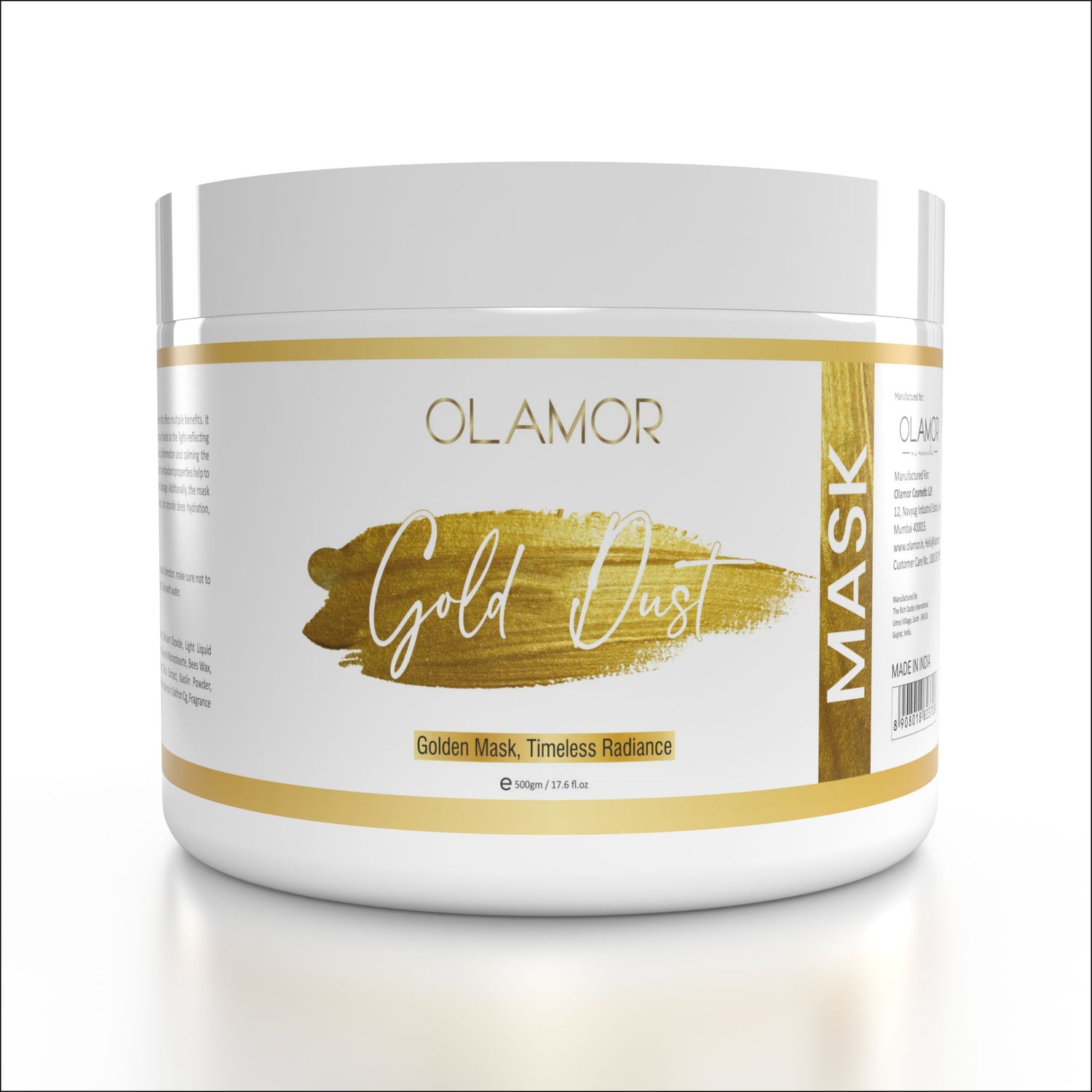 Gold Dust Face Mask 500gm for Dull &amp; Dry Skin - Uneven Skin Tone &amp; Dark Spots