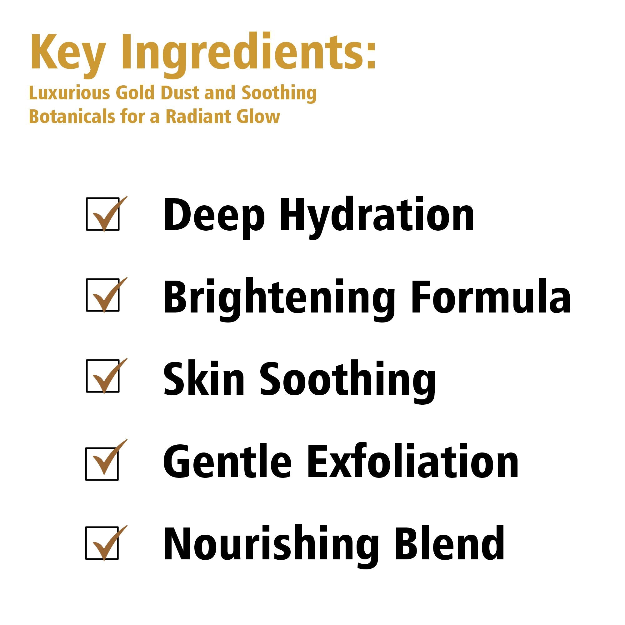 Gold Dust Face Mask 500gm for Dull &amp; Dry Skin - Uneven Skin Tone &amp; Dark Spots