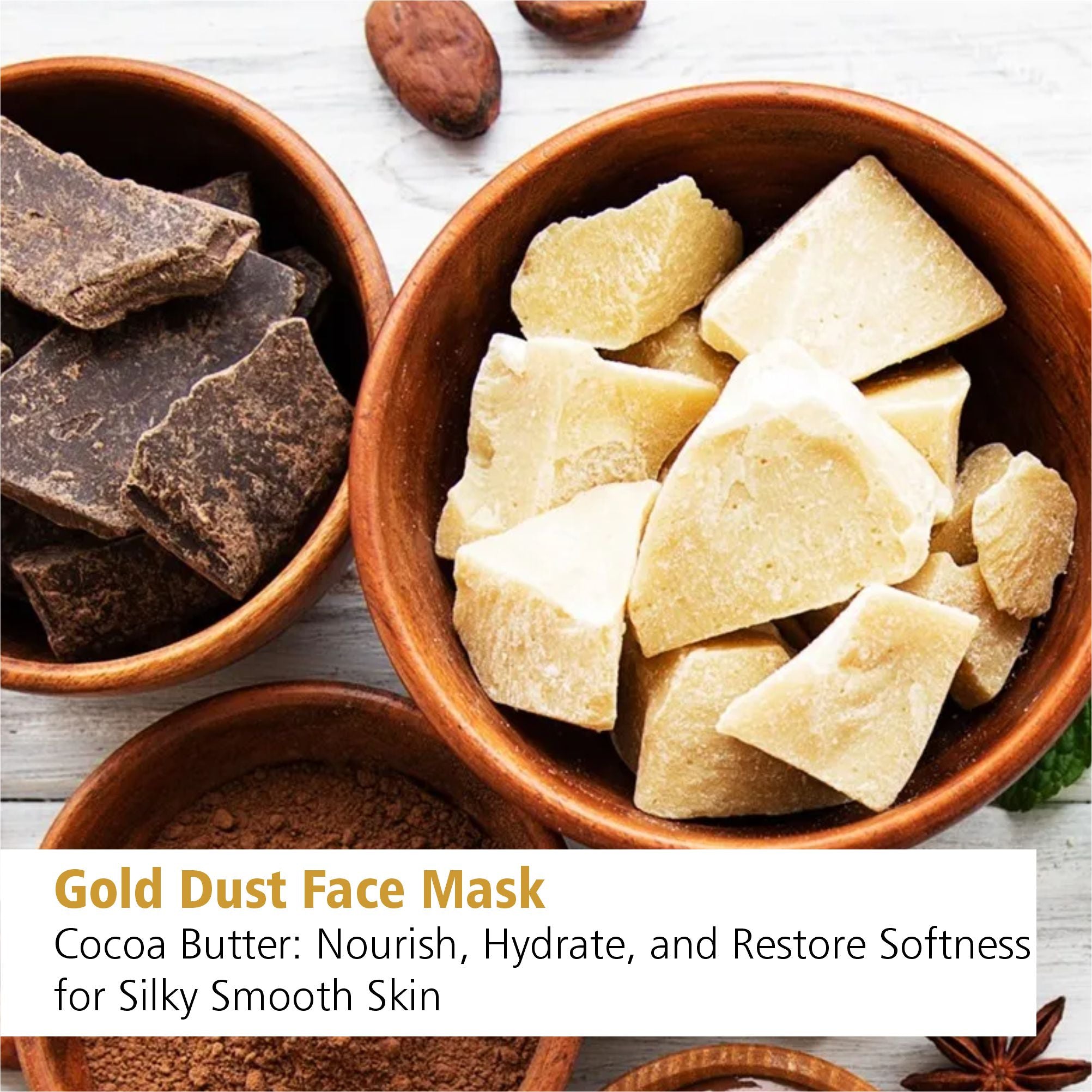 Gold Dust Face Mask 500gm for Dull &amp; Dry Skin - Uneven Skin Tone &amp; Dark Spots