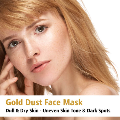 Gold Dust Face Mask 500gm for Dull &amp; Dry Skin - Uneven Skin Tone &amp; Dark Spots