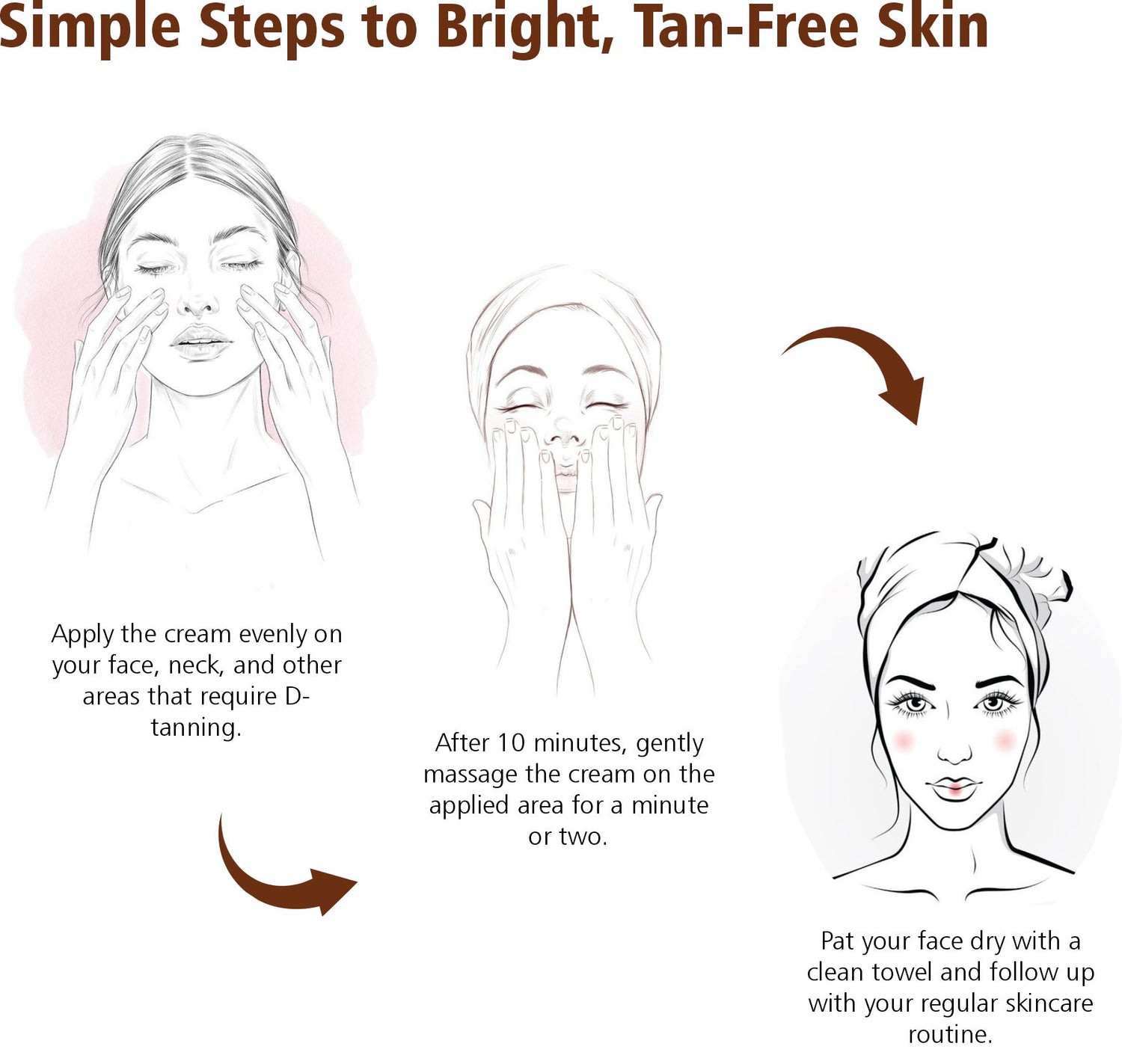 D- Tan Instant Brightening Cream - Removes Tan &amp; Dark Spots