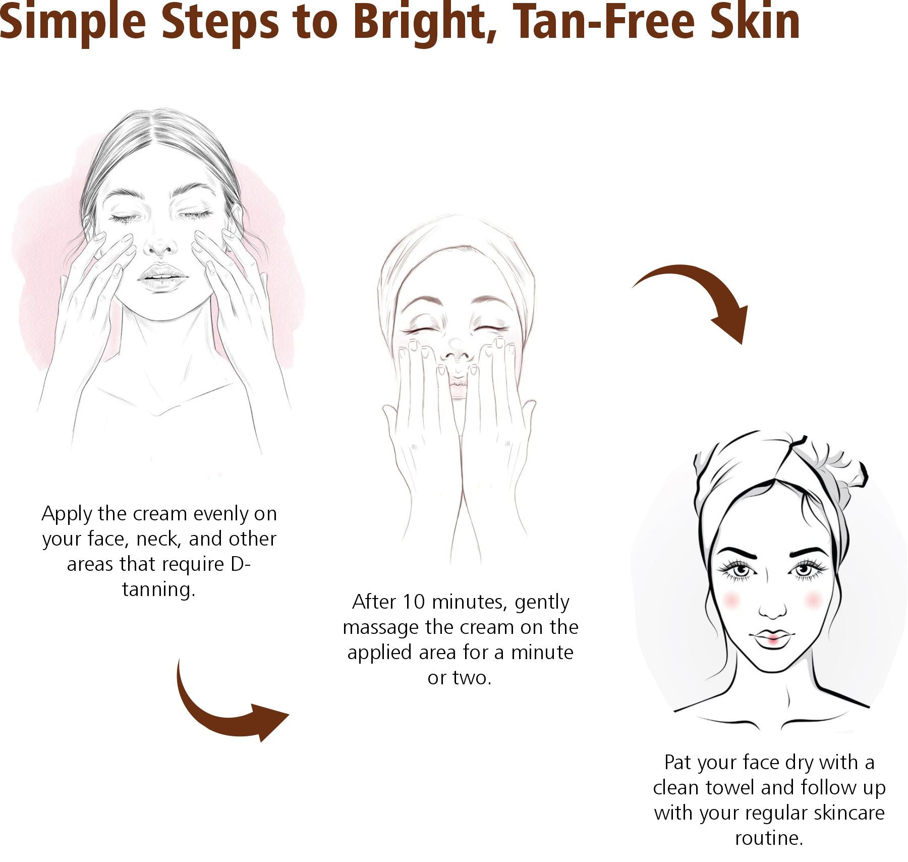 D- Tan Instant Brightening Cream - Removes Tan &amp; Dark Spots