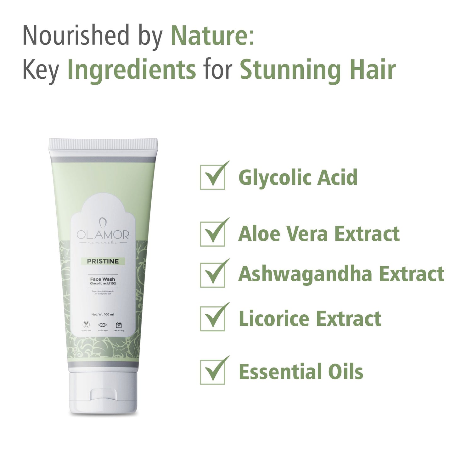 10% Glycolic Acid Pristine Face Wash - 100ml