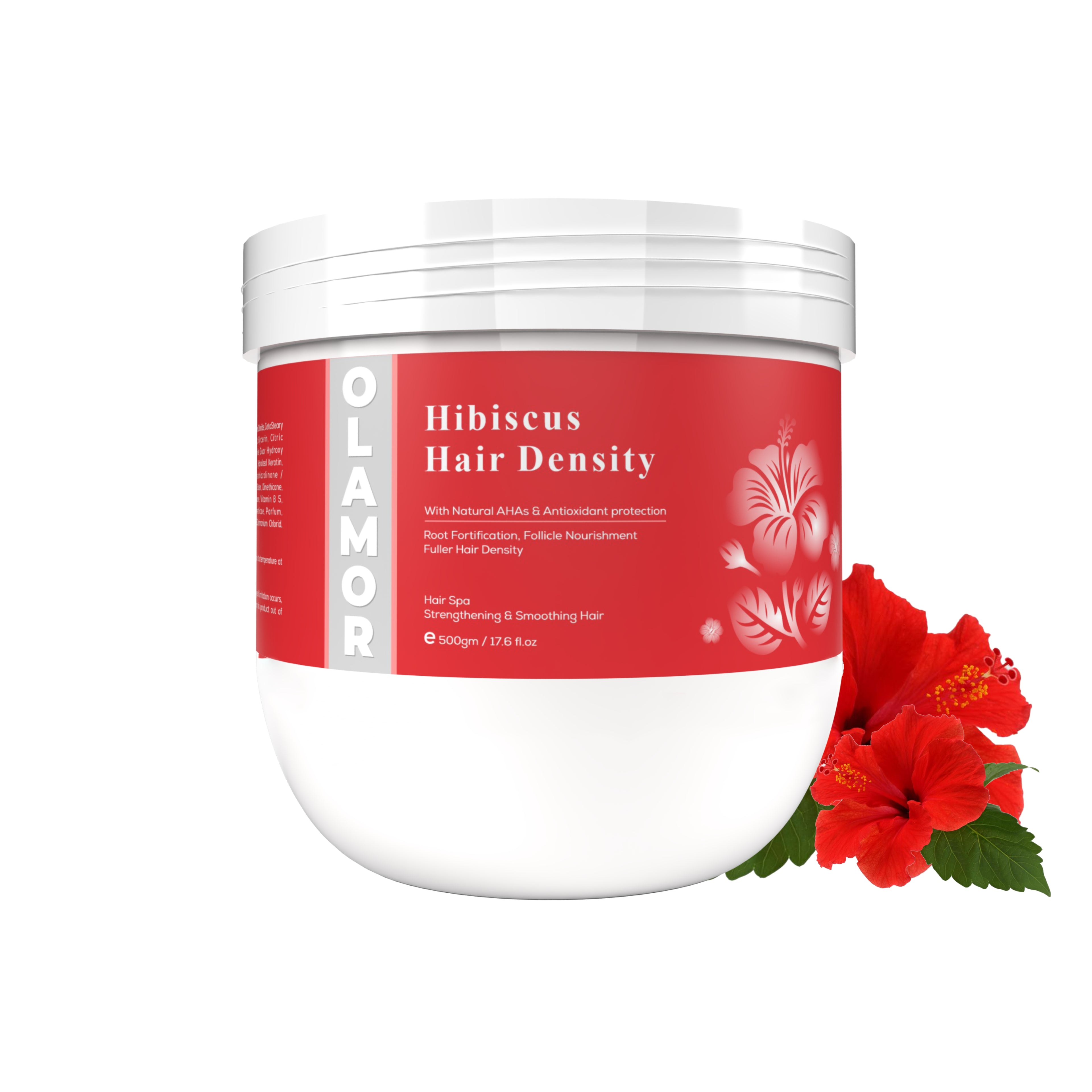 OLAMOR  Hibiscus Hair Density Hair Spa Strengthening &amp; Smoothing Hair 500GM
