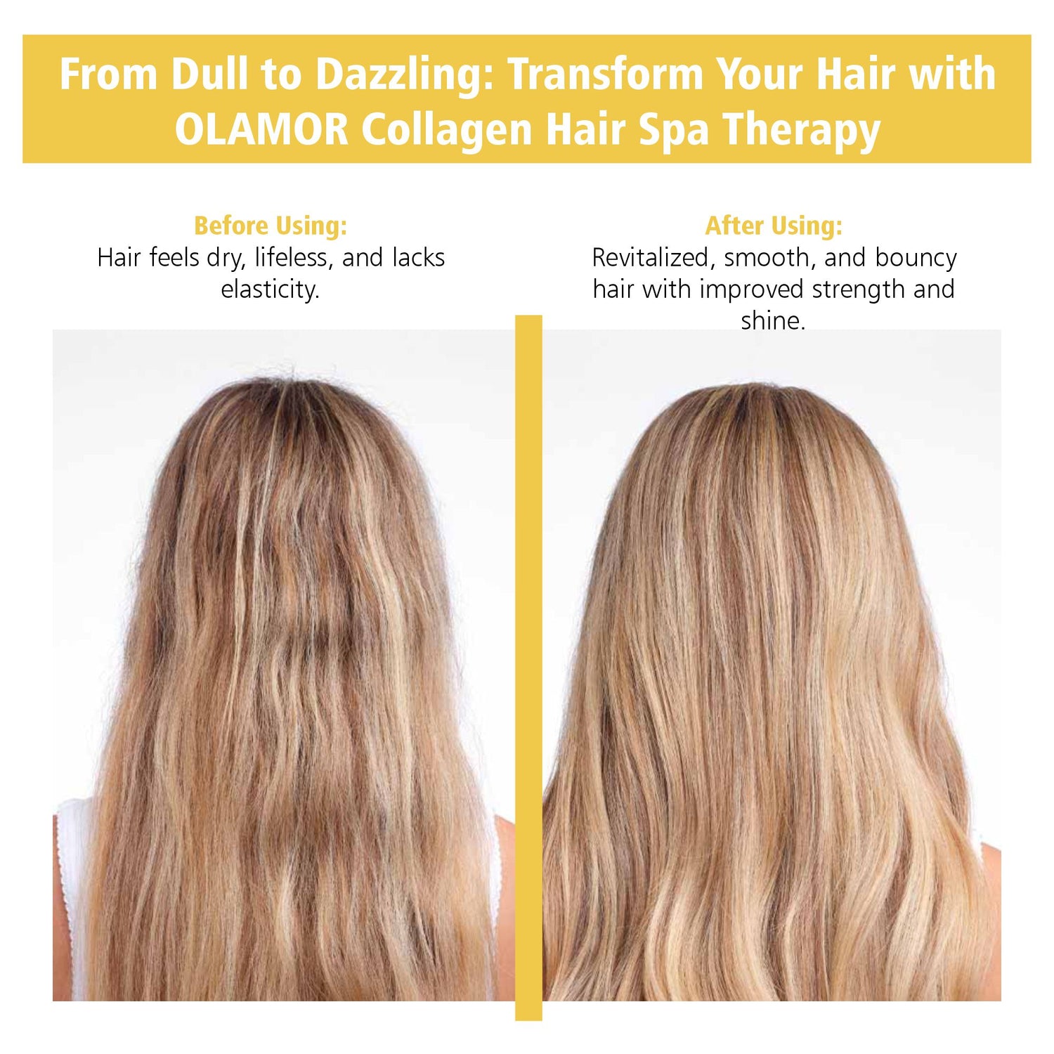 OLAMOR Collagen Hair Spa Therapy 500gm - Best Hair Spa for Dry &amp; Damaged Hair