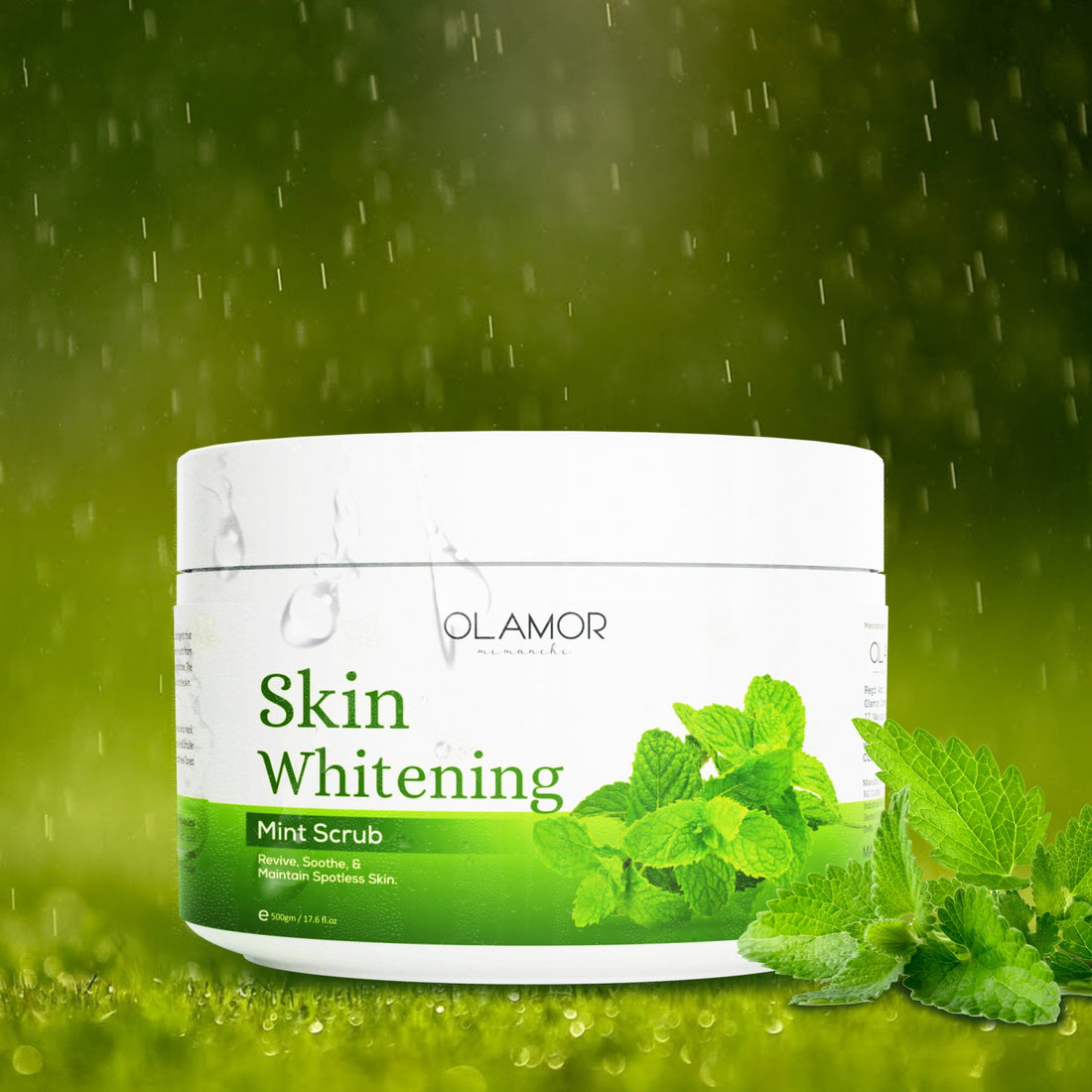 OLAMOR Skin Whitening Mint Scrub Lifestyle