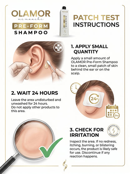 OLAMOR Pre-Form Shampoo – Pre-Treatment Hair Cleanser for Smoothening &amp; Repair 300ml