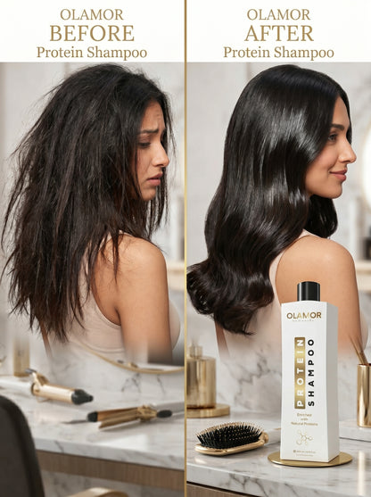 OLAMOR Hair Protein Shampoo 300ml | Sulfate-Free Daily Hair Cleanser