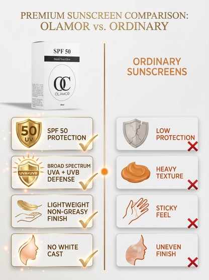OLAMOR Zimo Cleansing Milk 450ml &amp; SPF 50 Sunscreen 60ml Combo | Deep Cleansing, Hydration &amp; UV Protection | Removes Makeup, Dirt &amp; Impurities for Soft, Glowing Skin