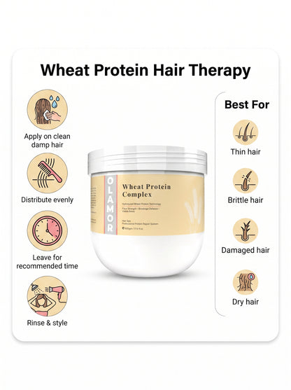 OLAMOR Wheat Protein Complex Hair Spa Professional Protein Repair System 500GM