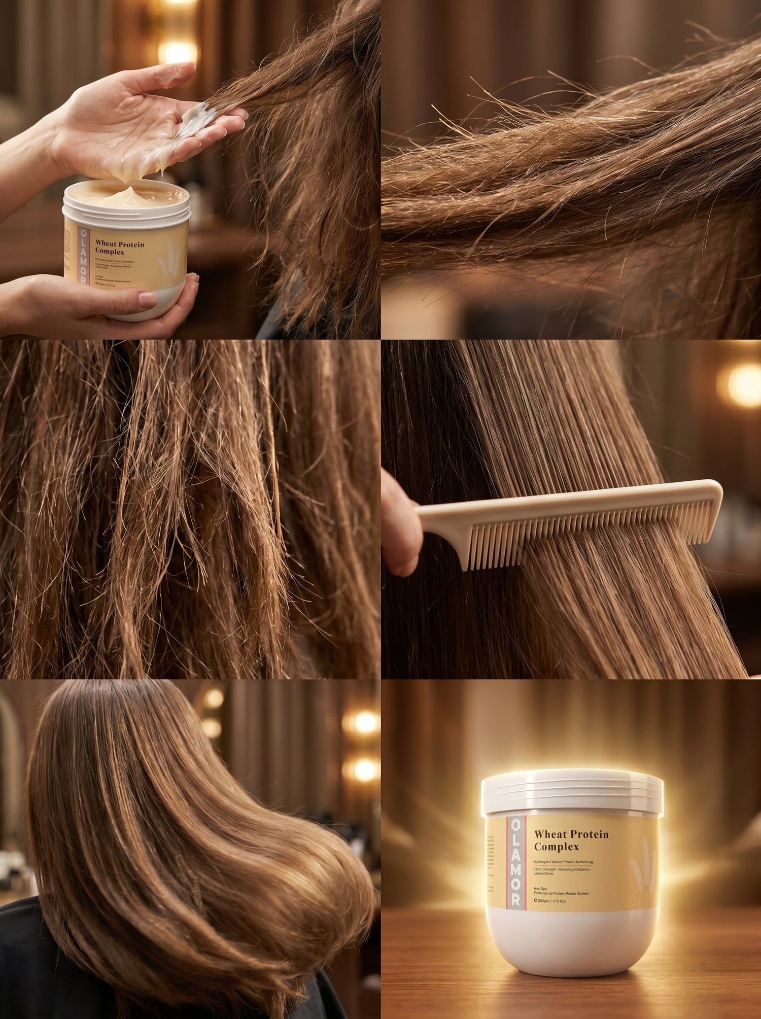 OLAMOR Wheat Protein Complex Hair Spa Professional Protein Repair System 500GM