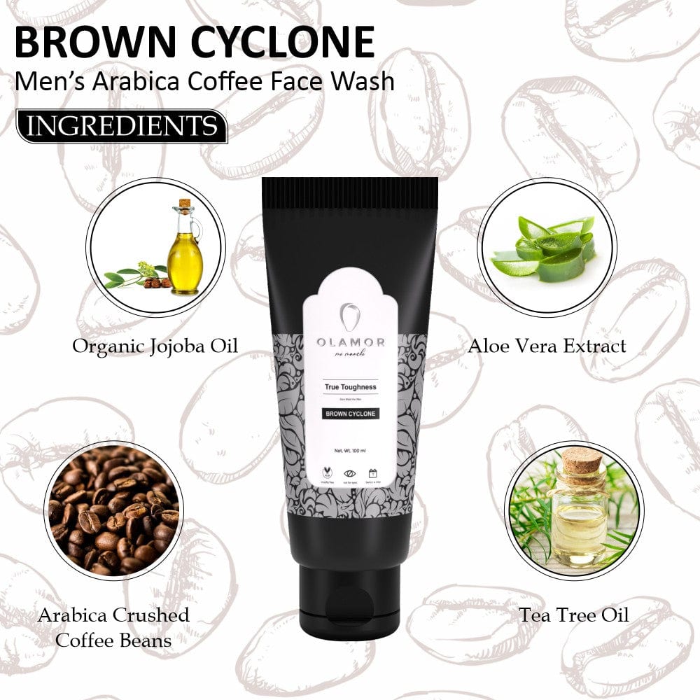 Olamor Brown Cyclone Arabica Coffee Face Wash Ingredients