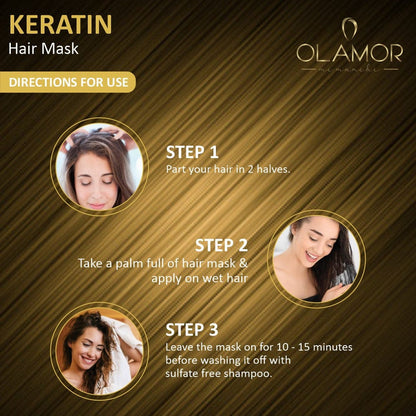 Olamor Keratin Intense Hair Damage Repair Mask How To Use