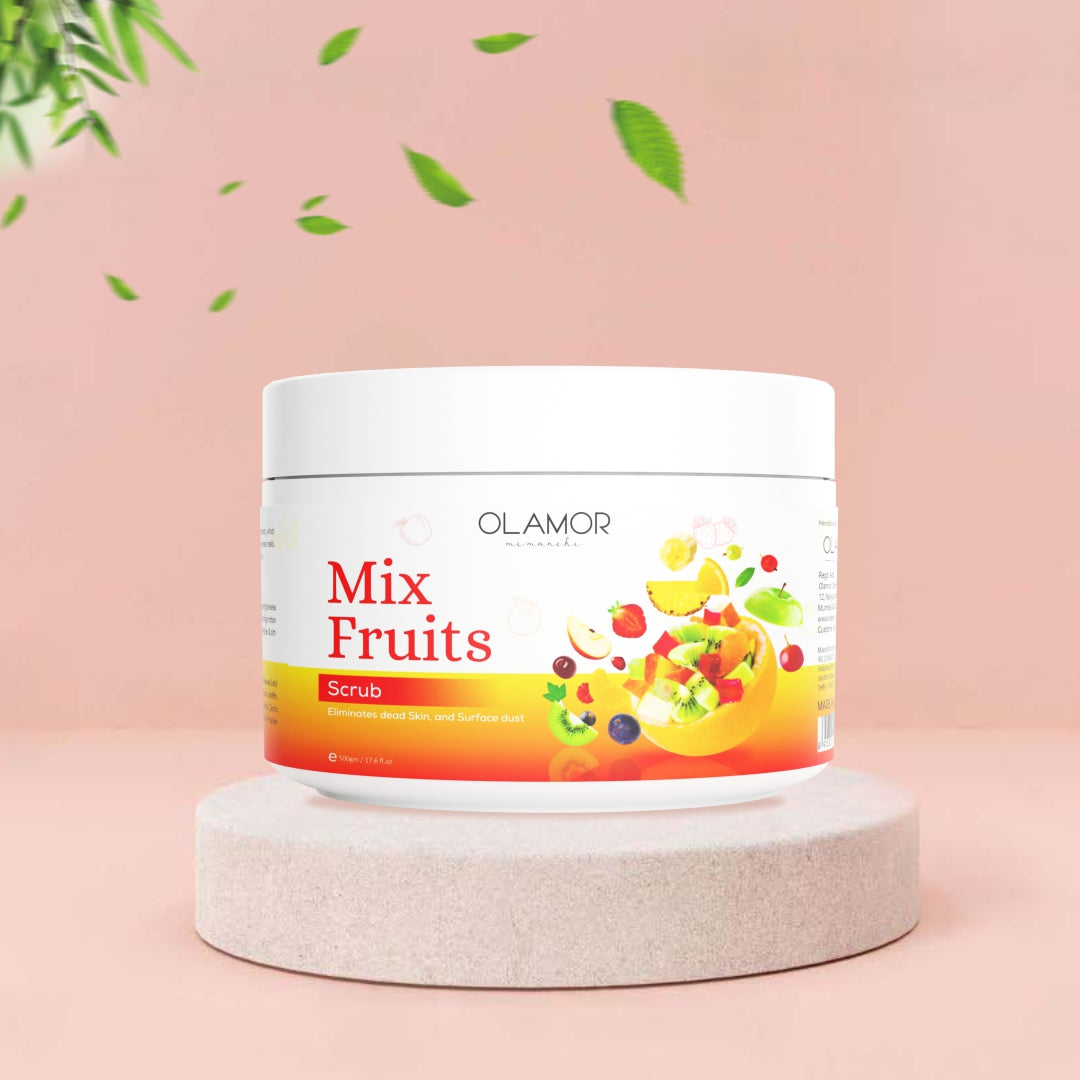 OLAMOR Mix-Fruits Face Massage Scrub Lifestyle