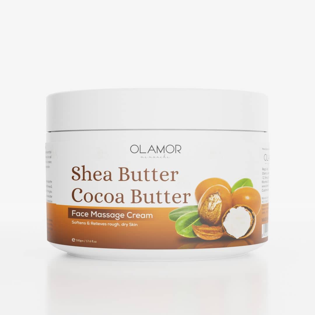 Olamor Shea Butter Cocoa Butter Face Massage Cream