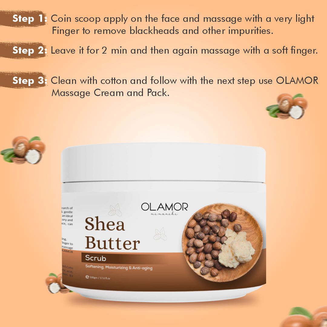 Olamor Shea Butter Massage Scrub How To Use