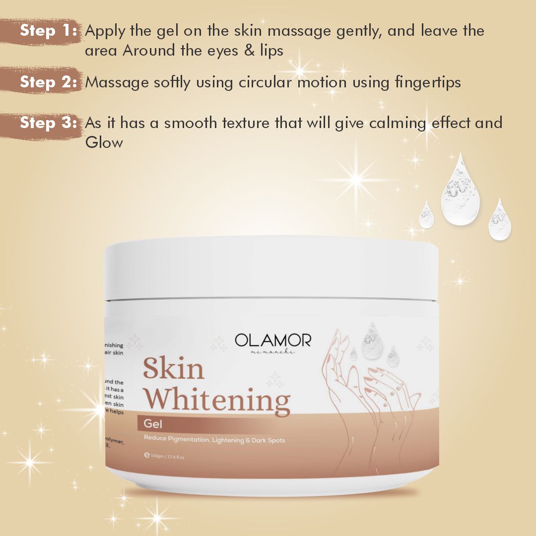 Olamor Skin Whitening Face Massage Gel How To use