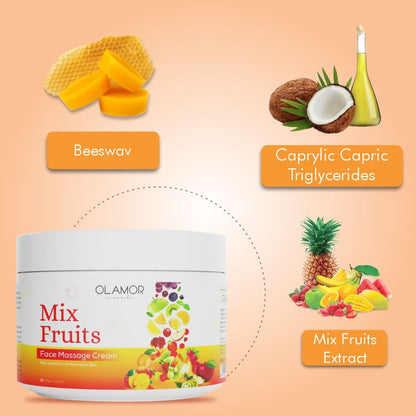 OLAMOR Mix Fruit Face Massage Cream Ingredients
