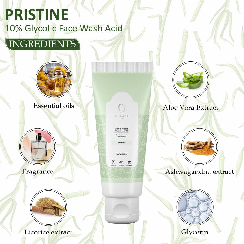 Pristine Glycolic Acid Face Wash Ingredients