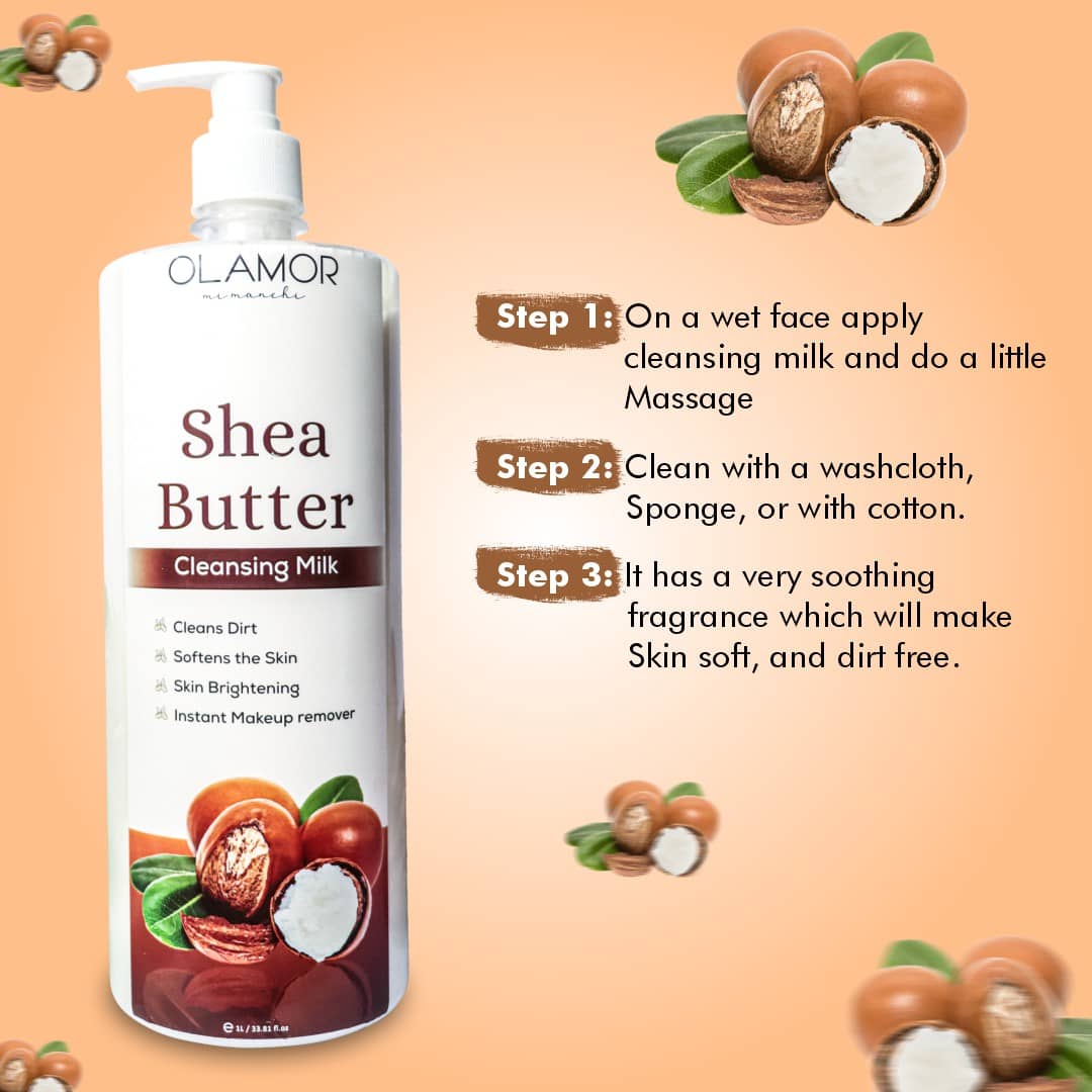 Olamor Shea Butter Cleansing Milk How to Use